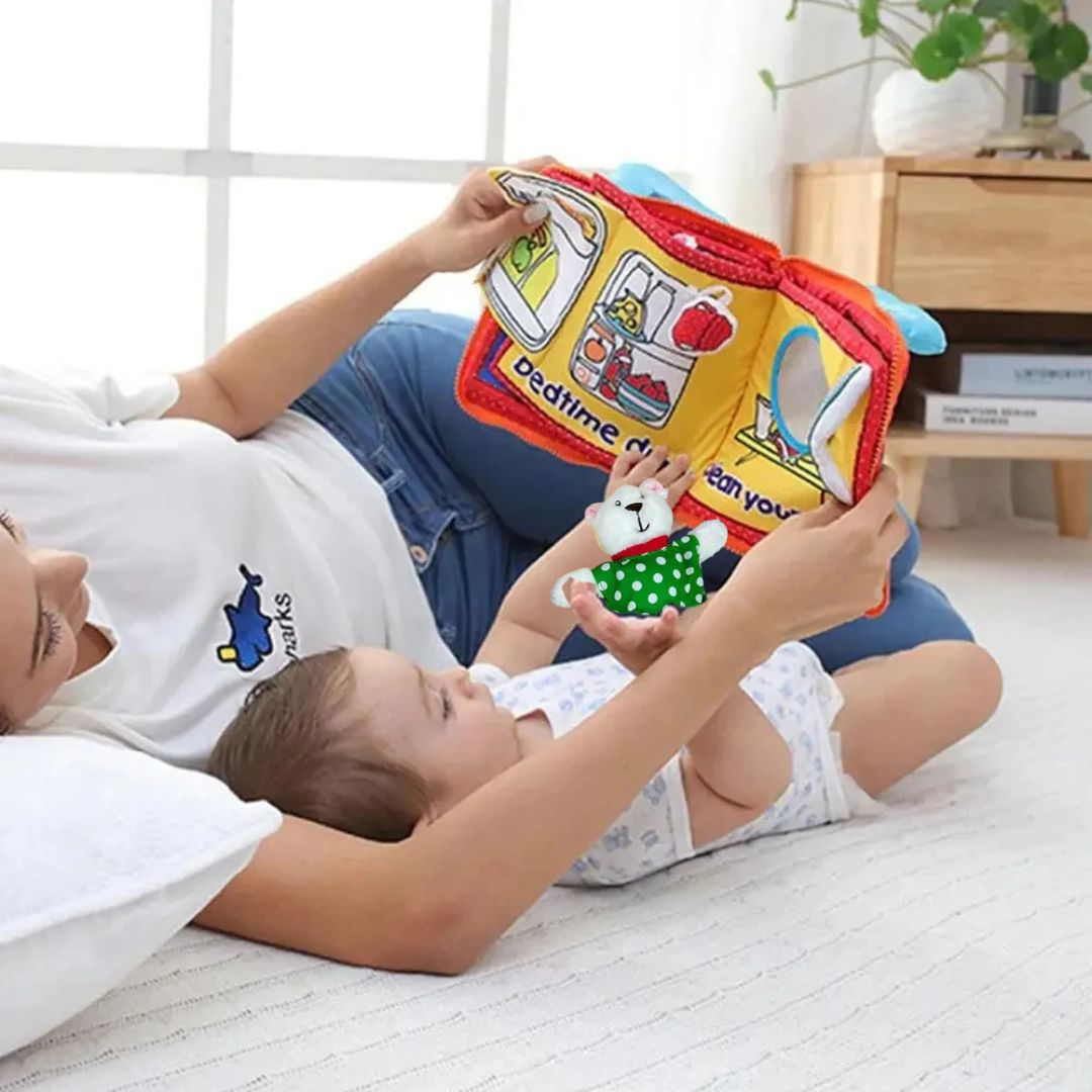 LIVRE POUR BÉBÉ JOUET BEBE PETIT OURSON MIGNON 0 - 5ans - JEUX - FOCUS