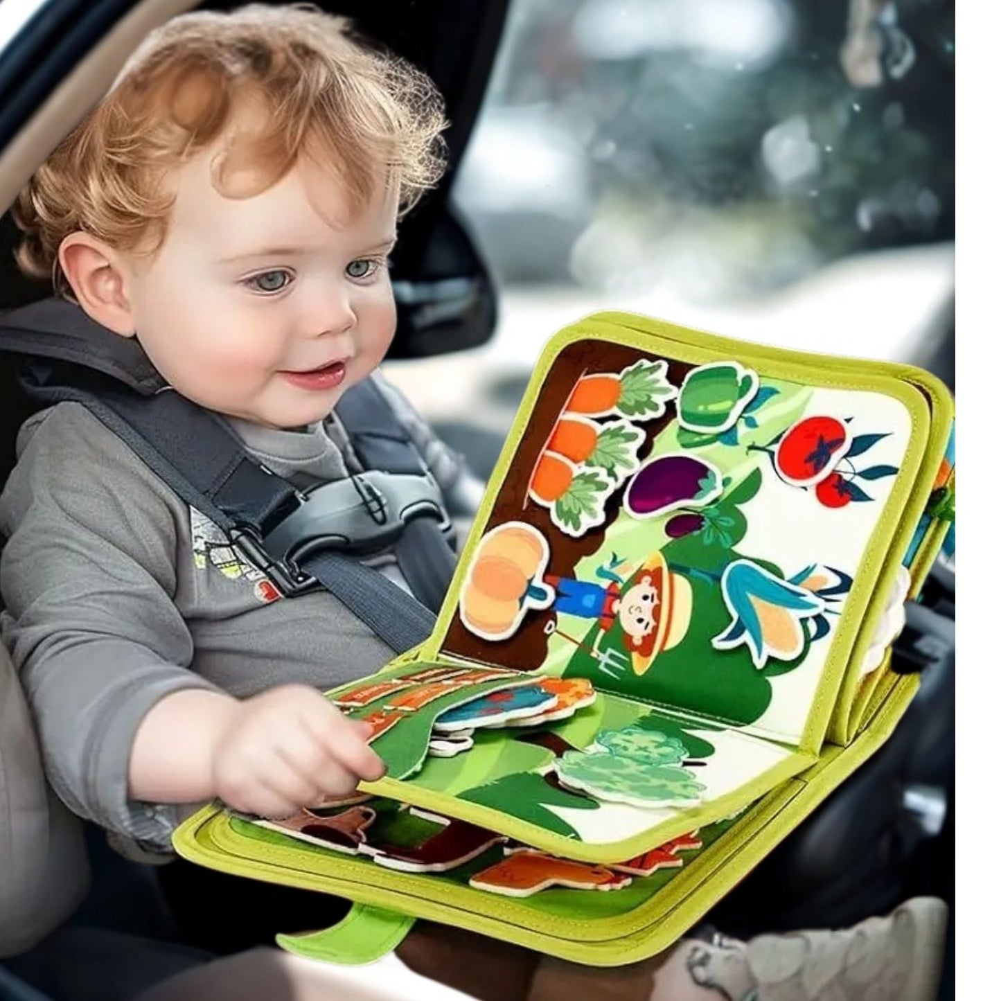 Livre pour enfant: BUSYBOOK - Histoire d'animaux de ferme (3 à 6ans)📕🐴🫑🍅 - JEUX - FOCUS