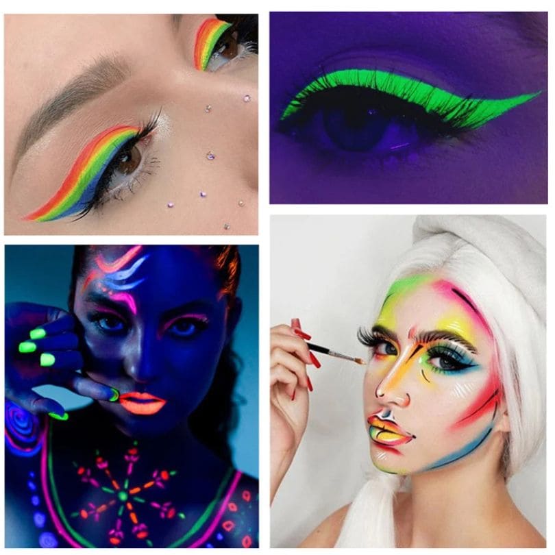 maquillage halloween et fĂȘte d'enfant pour tatou et visage complet se lave Ă l'eau claire