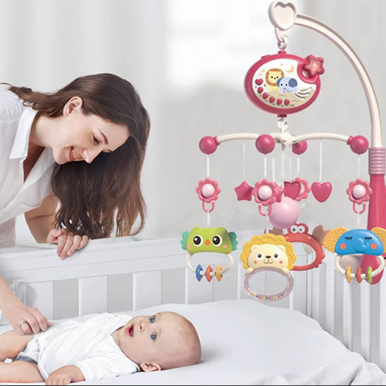 mobile-bébé-musical-rose-veilleuse