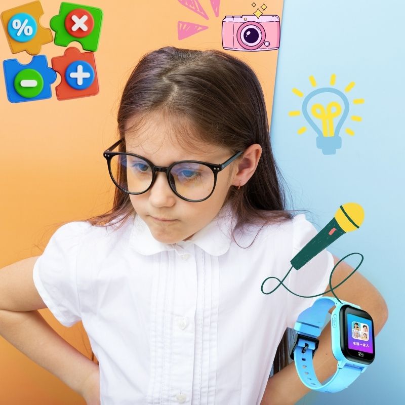 Montre connectée enfant GPS 3-12 ans, 4G , SOS,⏰... ⌚