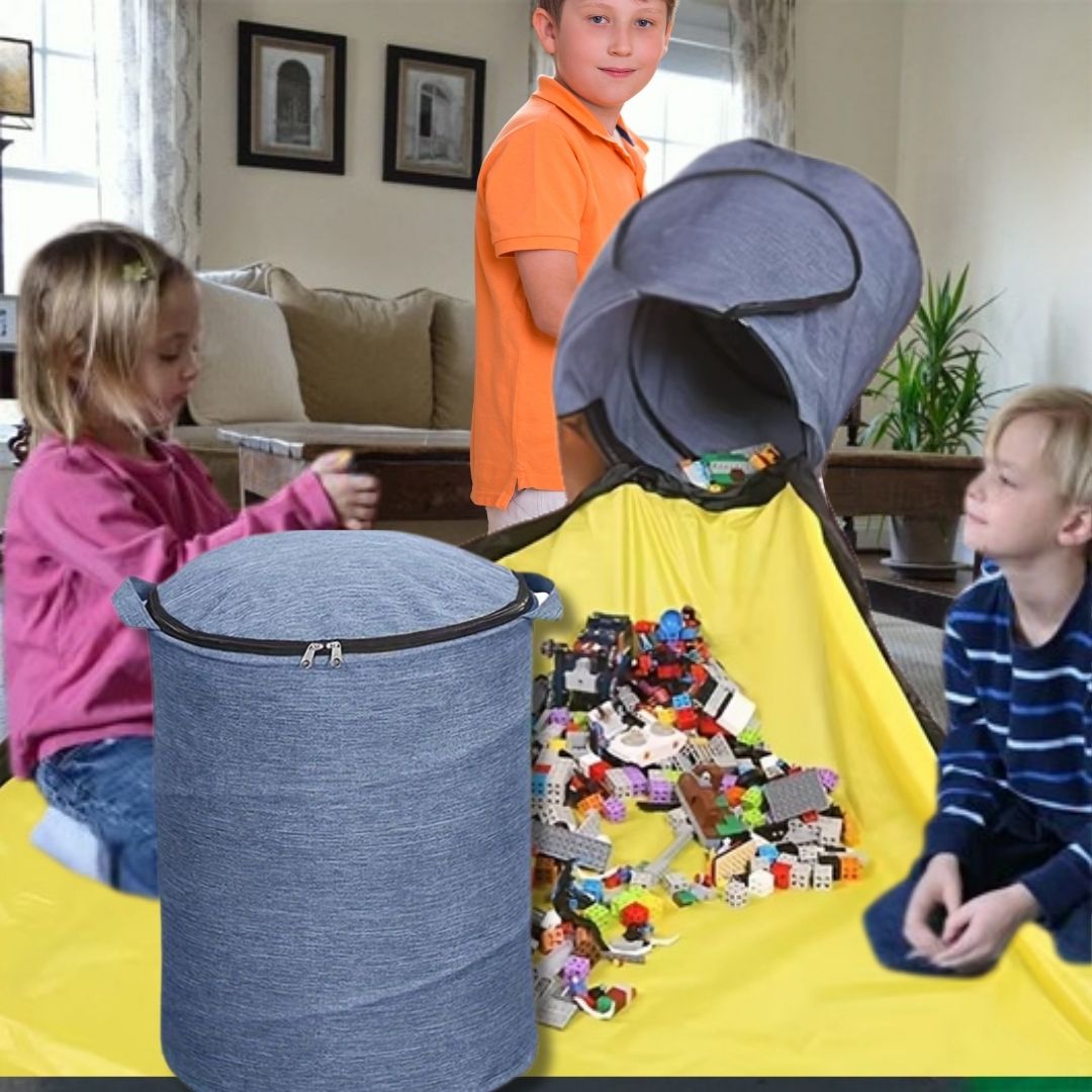 Panier de Rangement 2 - EN - 1|Tapis ramasse de jouets rapide!🧺 - JEUX - FOCUS
