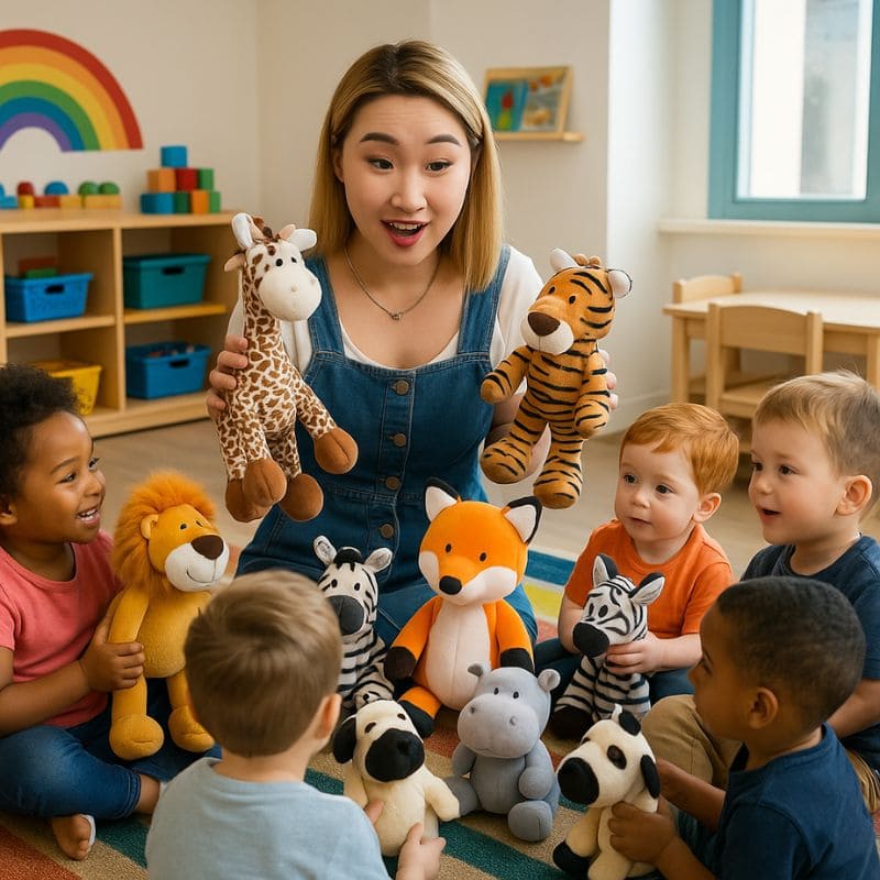 peluche-animaux-prend-part-aux-histoires-animation-enfant