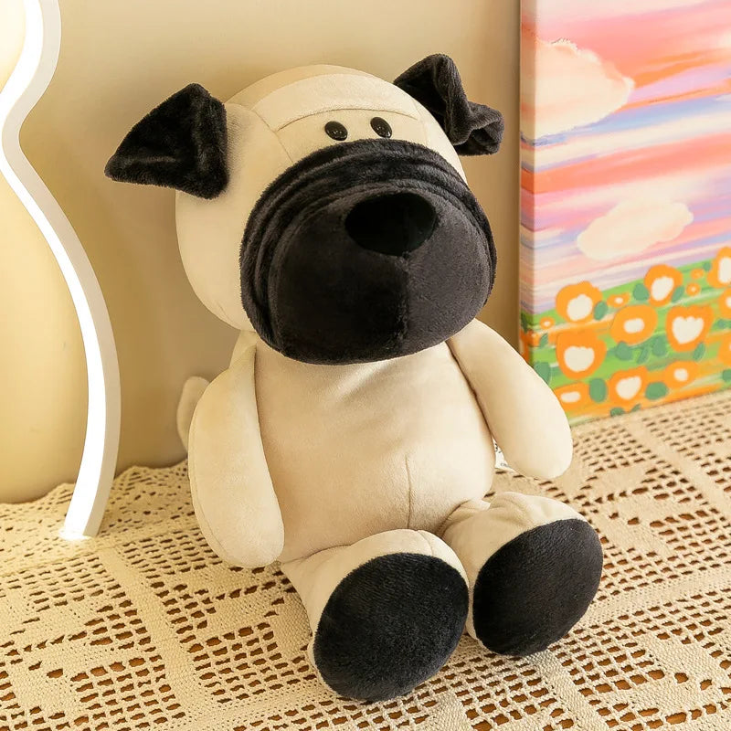 peluche-chien-Bouldog-mignon-Peluche-ANIMAUX-réaliste