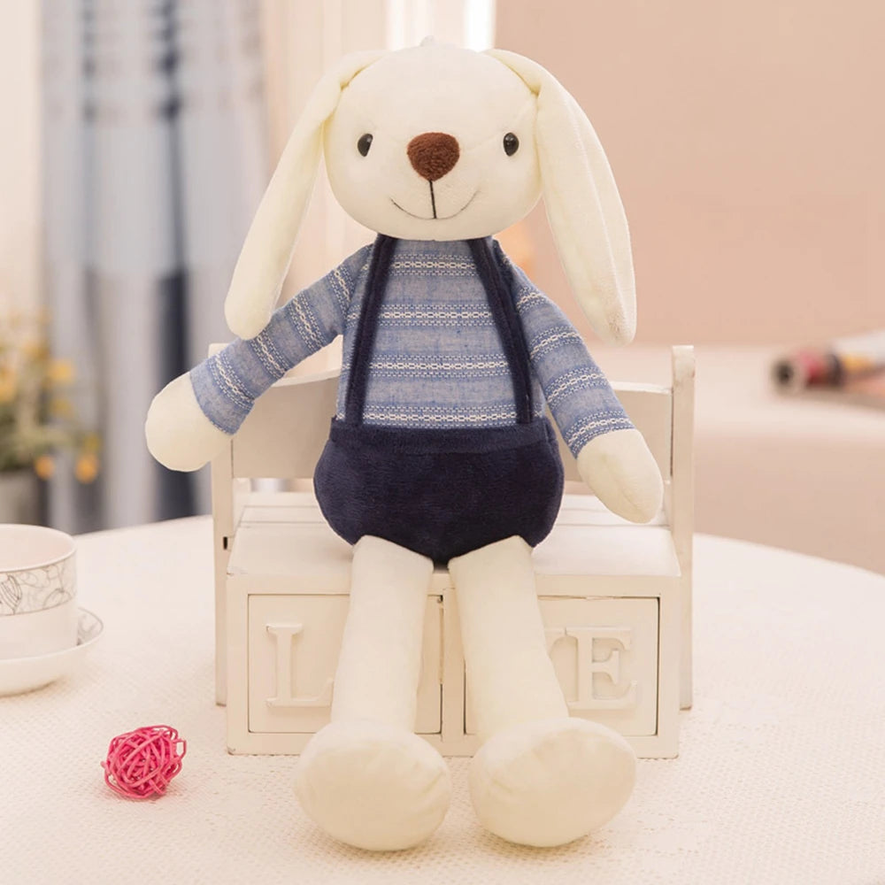 peluche-lapin-blanc-pantalon-bleu-doudou-jouet-