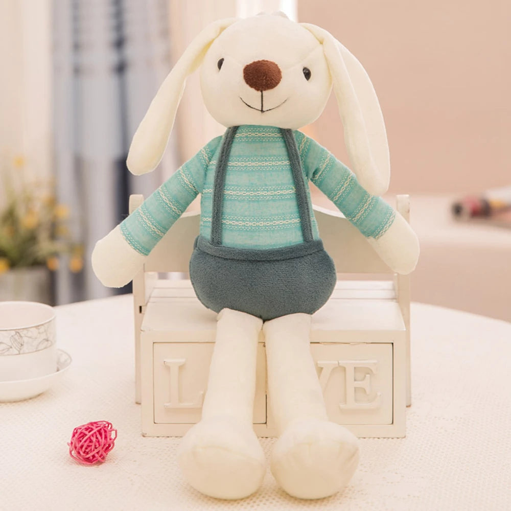peluche-lapin-blanc-pantalon-vert-doudou-jouet-et-décoration-chambre-enfant