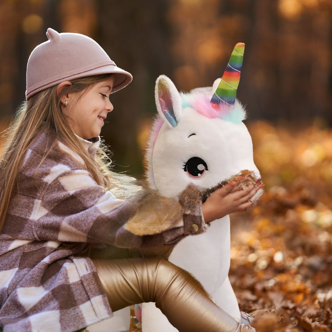 Peluche licorne Petite, Moyenne ou Grande🦄🌈 - JEUX - FOCUS