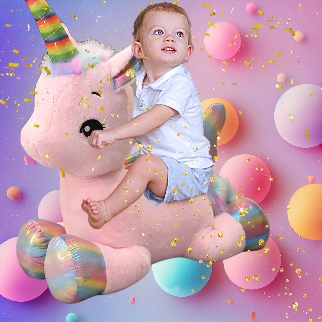 Peluche licorne Petite, Moyenne ou Grande🦄🌈 - JEUX - FOCUS