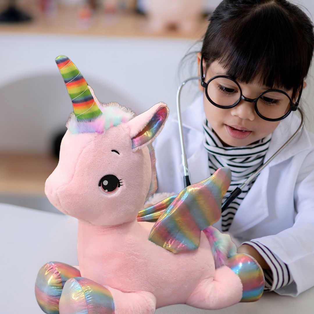 Peluche licorne Petite, Moyenne ou Grande🦄🌈 - JEUX - FOCUS