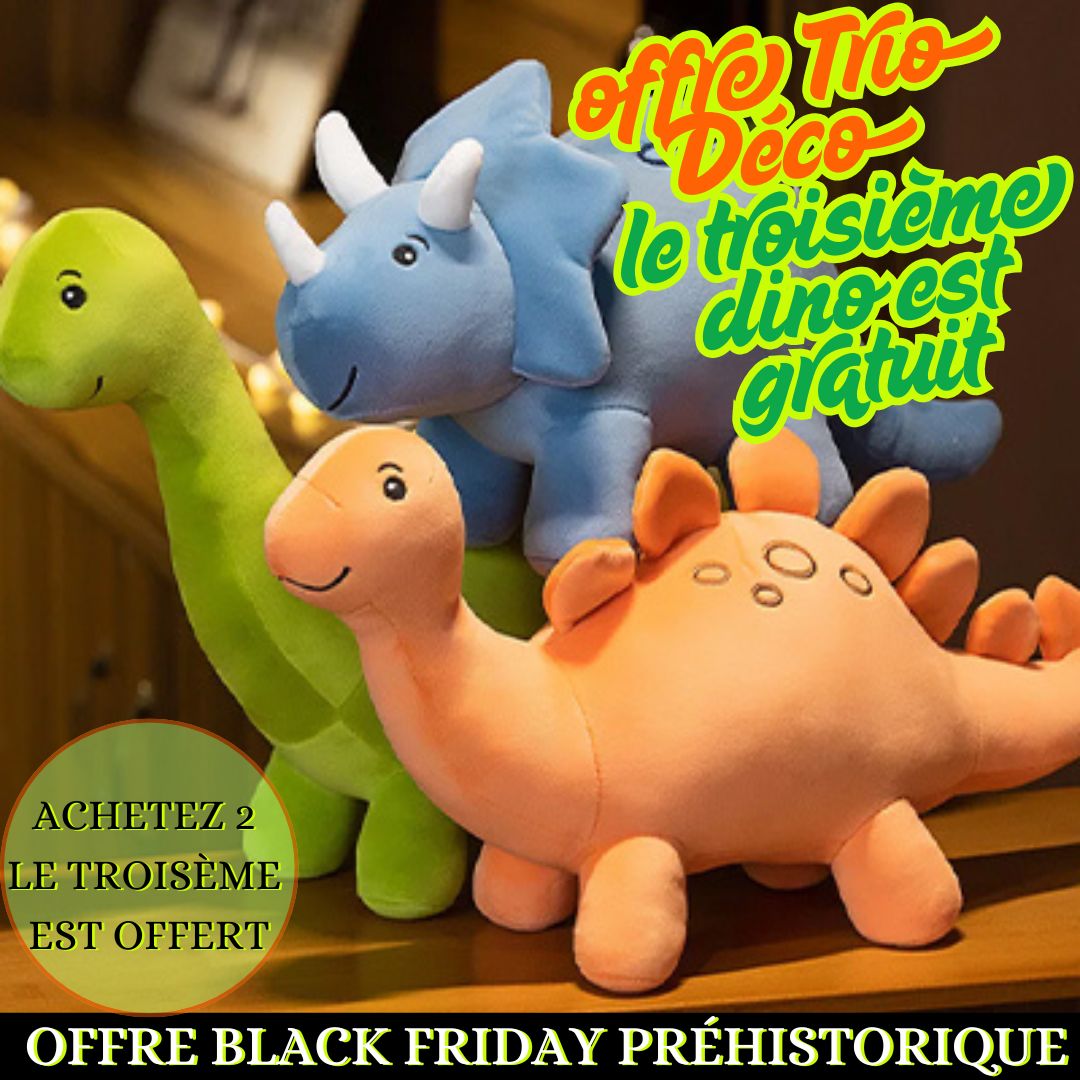 Peluche Dinosaure| 3 modèles moelleux et colorés🦕