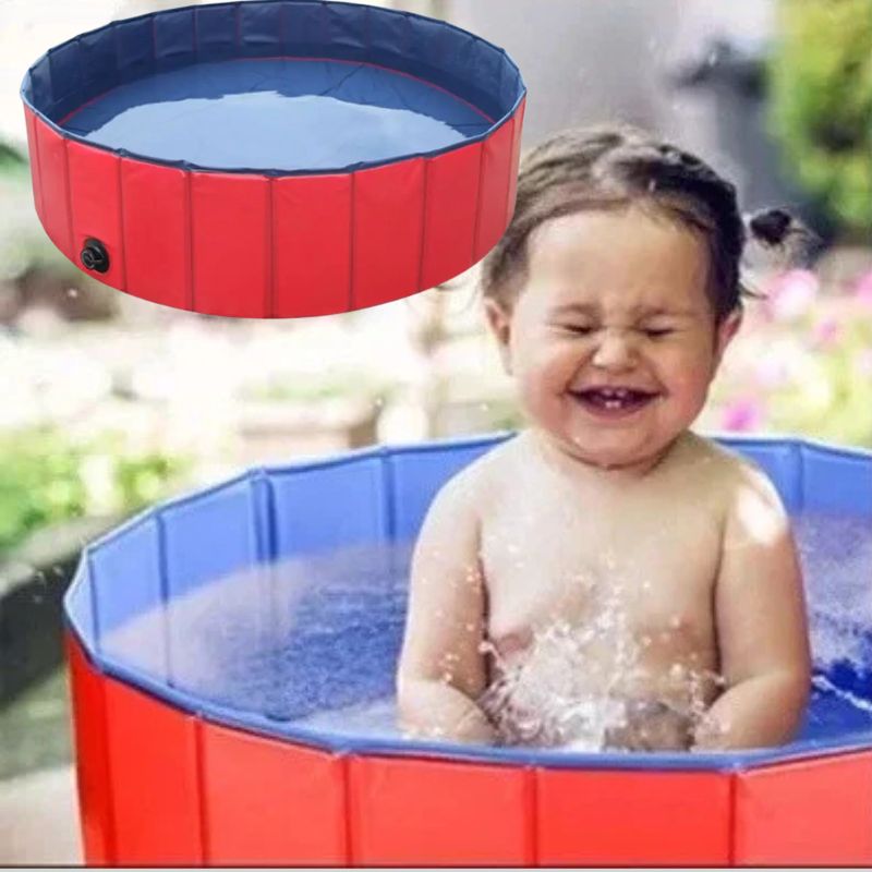 piscine-enfant-polyvalente-rouge-bleu-