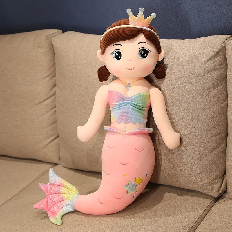 poupée pour fillette petite sirène au cheveux brunun seule morceau, sécuritaire même pour les bébé