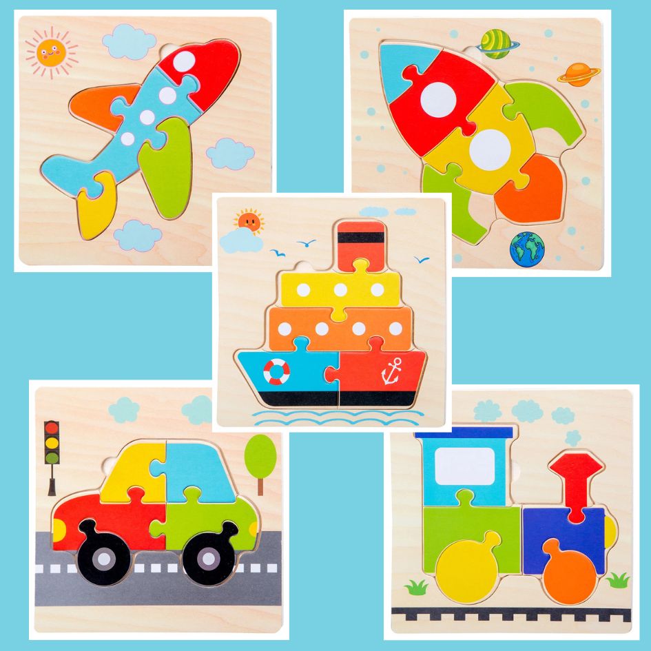 puzzle-3-ans-pack-de-5-puzzle-en-bois-moyen-de-transport