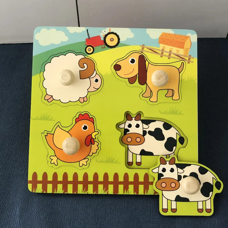puzzle-bebe-en bois-4-pieces-animaux