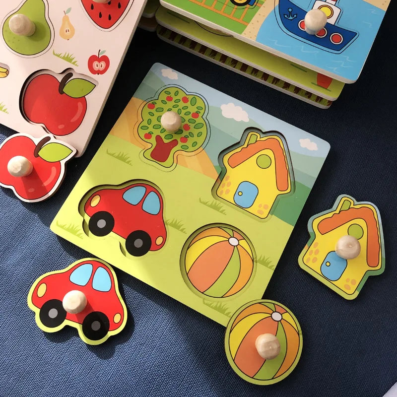 puzzle-bebe-en bois-4-pieces-maison