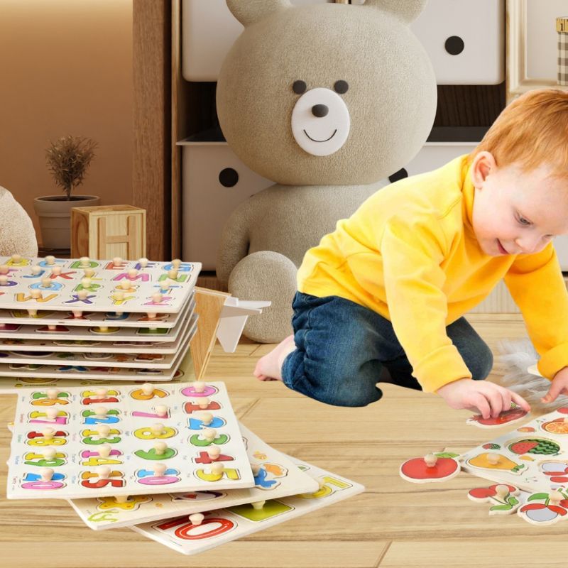 puzzle-en-bois-3D-stimulation-précoce-éveille-inteligence