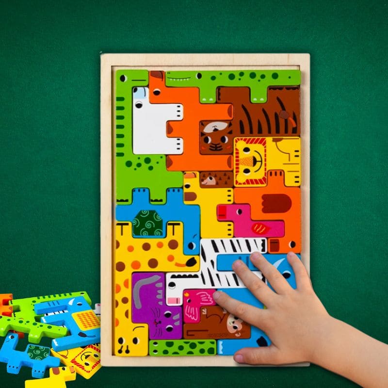 puzzle-en-bois-pour-enfant-logique-organisation-blocs-russes-Thème-animaux