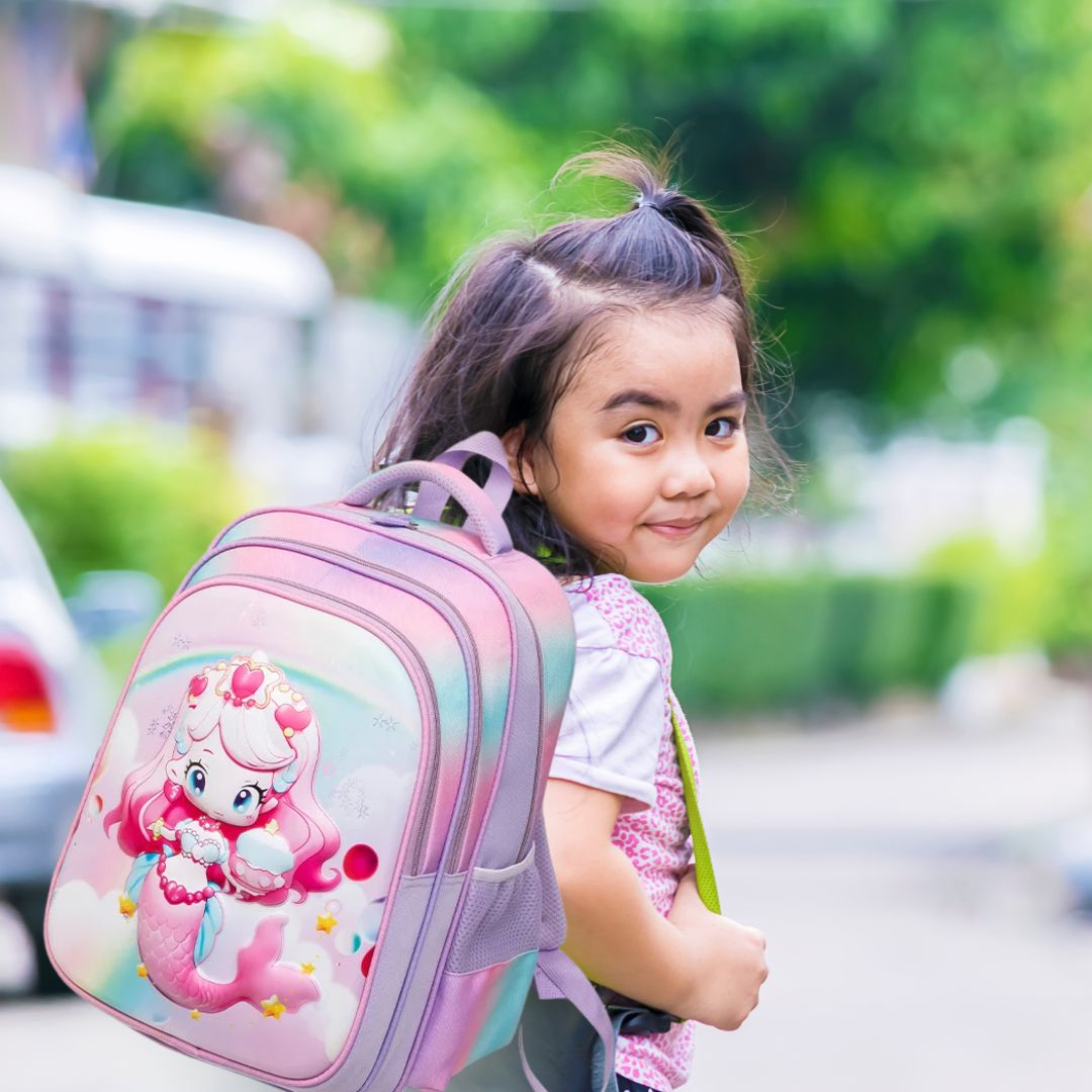 Sac à dos enfant | Cartable orthopédique enfants (FILLE)🎒👧 - JEUX - FOCUS