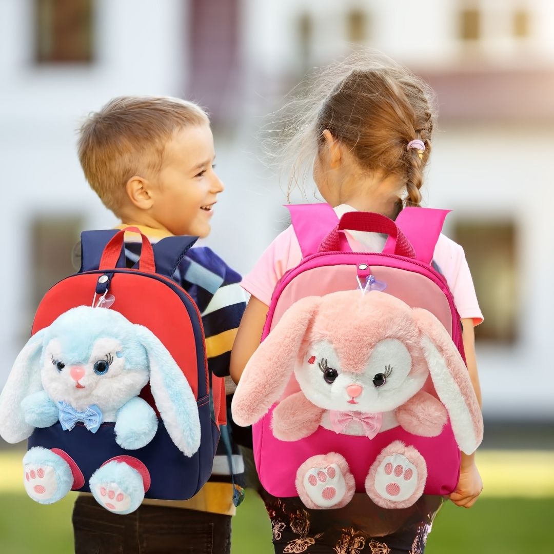 SAC Ă DOS MATERNELLE lapin rose lapin bleu sac de transport