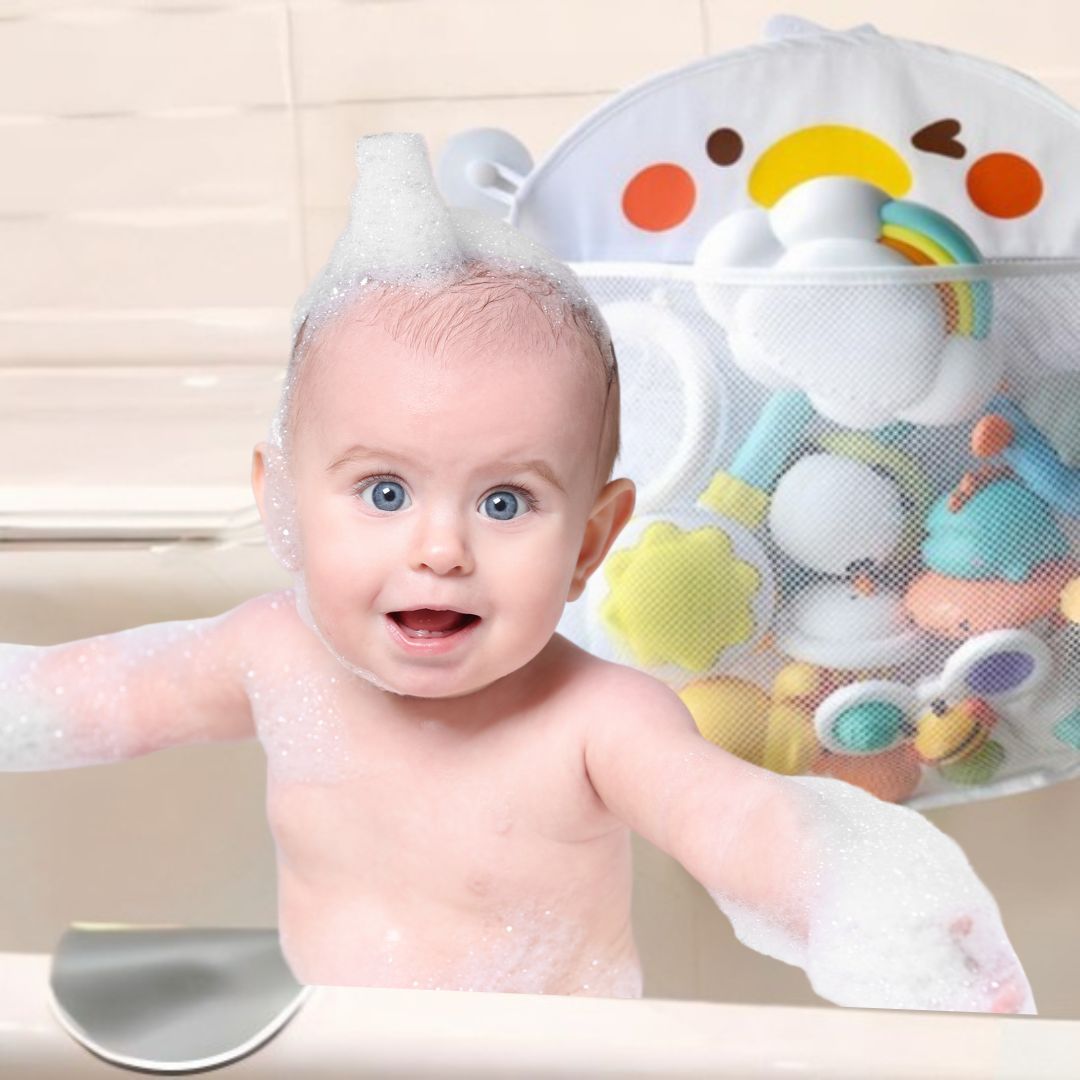 SAC DE RANGEMENT SUSPENDU pour jouets de bain🛀🏽 - JEUX - FOCUS
