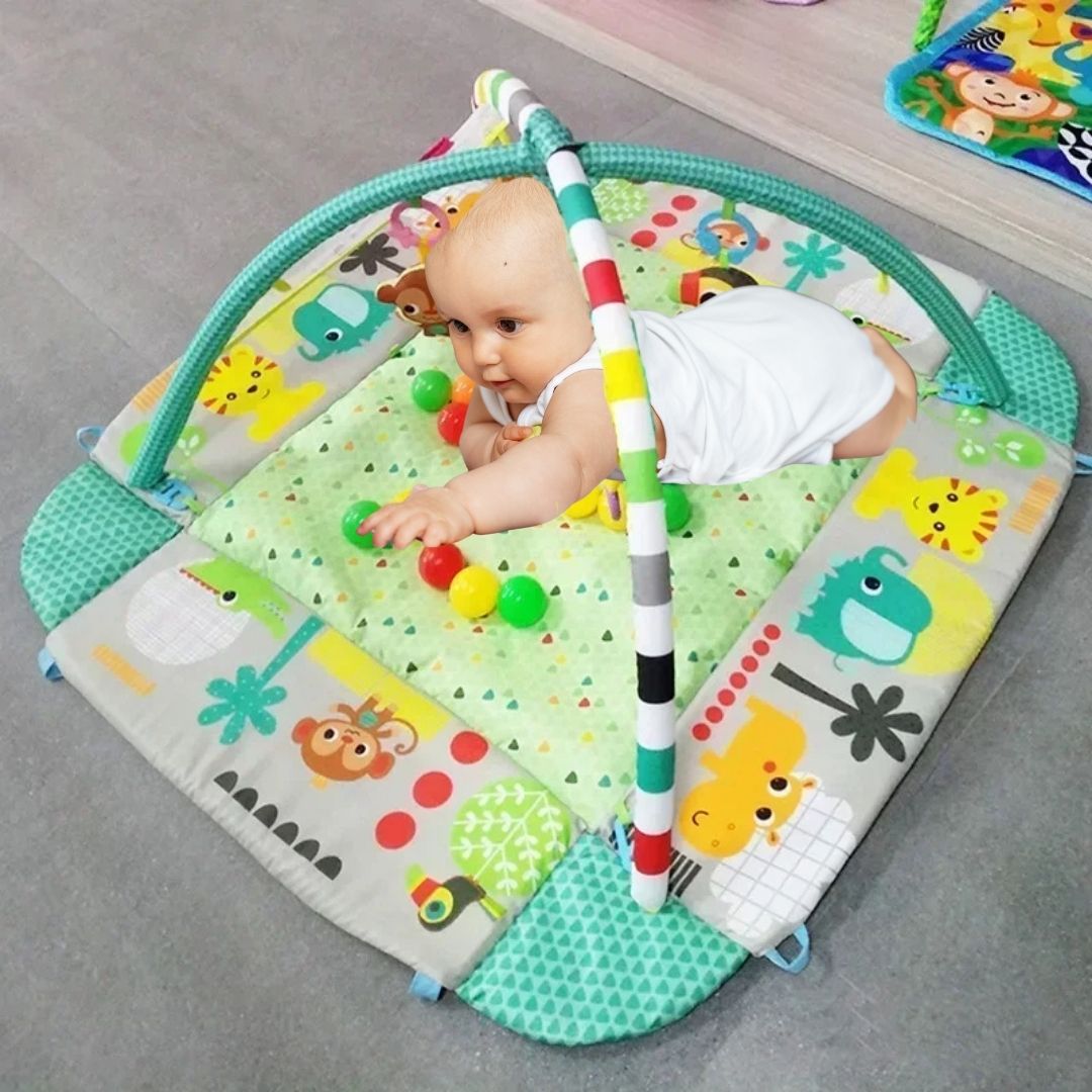 Tapis d'éveil bébé| Cadre de Fitness et couverture🧸 - JEUX - FOCUS