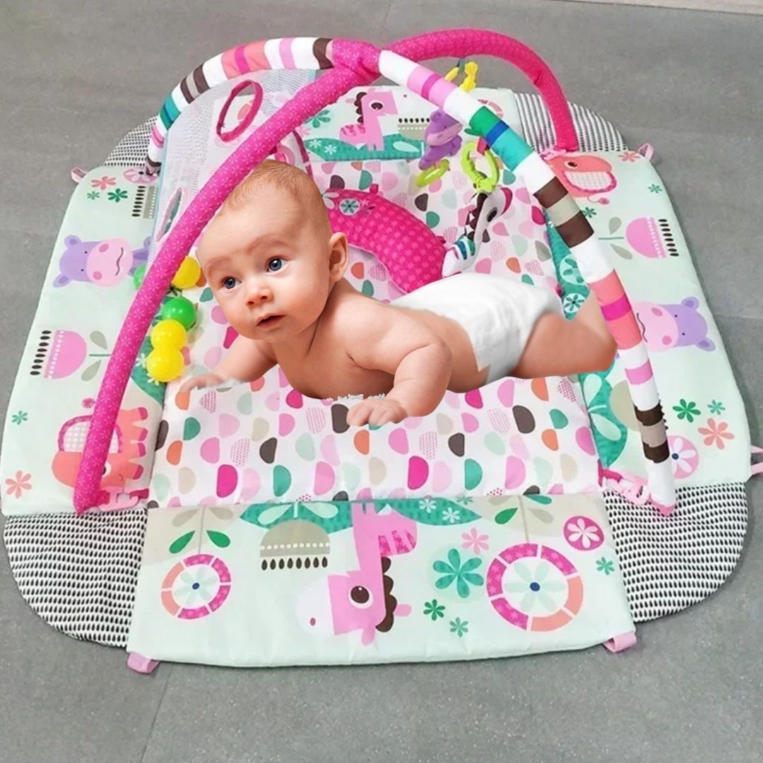 Tapis d'éveil bébé| Cadre de Fitness et couverture🧸 - JEUX - FOCUS