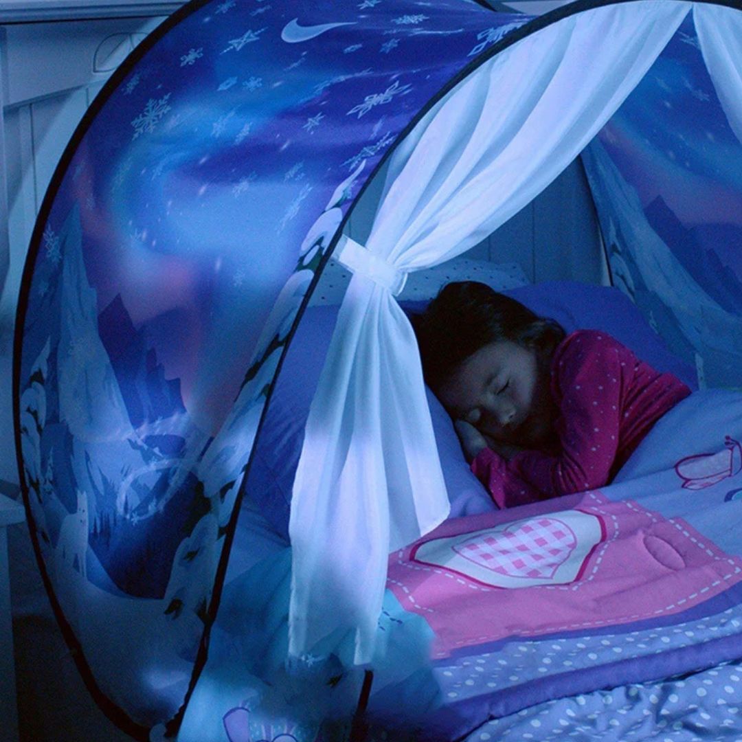 TENTE DE LIT |Tente de rêve pour lit d'enfant 4 designs riches🏕️