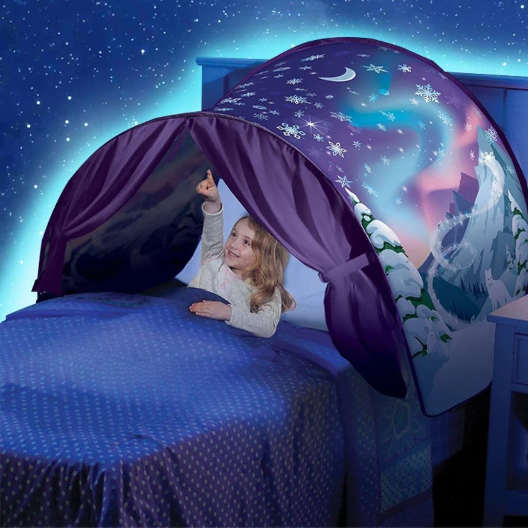 TENTE DE LIT |Tente de rêve pour lit d'enfant 4 designs riches🏕️