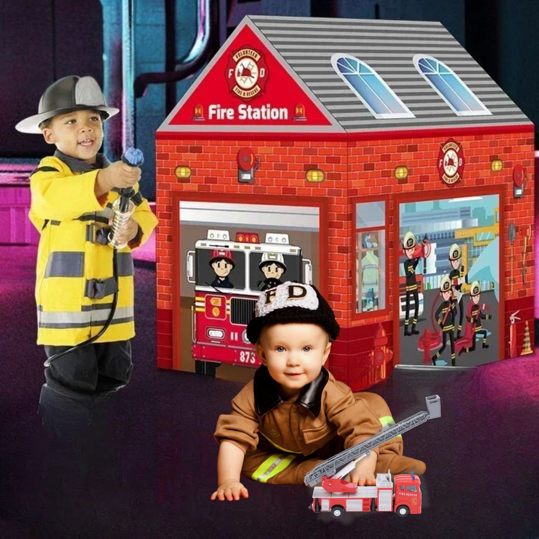 tente-enfant-créativité-pompier-caserne-de-pompiers