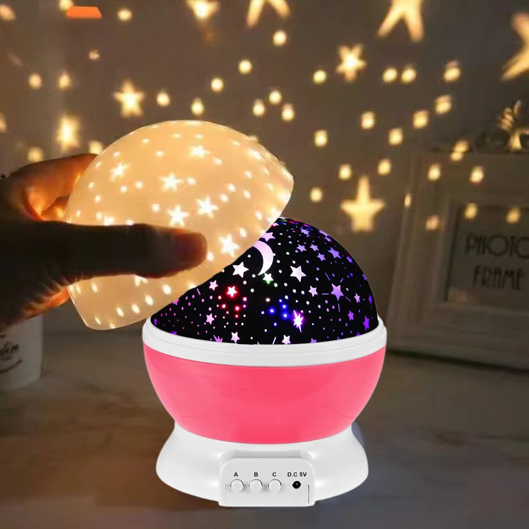 veilleuse-enfant-rose-projecteur-chambre-de-fille