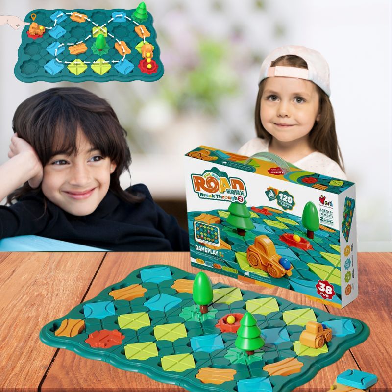 Jeu de Logique |  Le P'TIT ROUTIER™ Construction de routes♟️🚜(enfant:3-8ans)