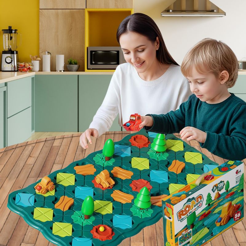 Jeu de Logique |  Le P'TIT ROUTIER™ Construction de routes♟️🚜(enfant:3-8ans)