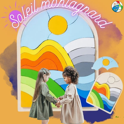 PUZZLE en Bois  | MONTESSORI🧩 ÉDUCASSETÊTE-SOLEIL™