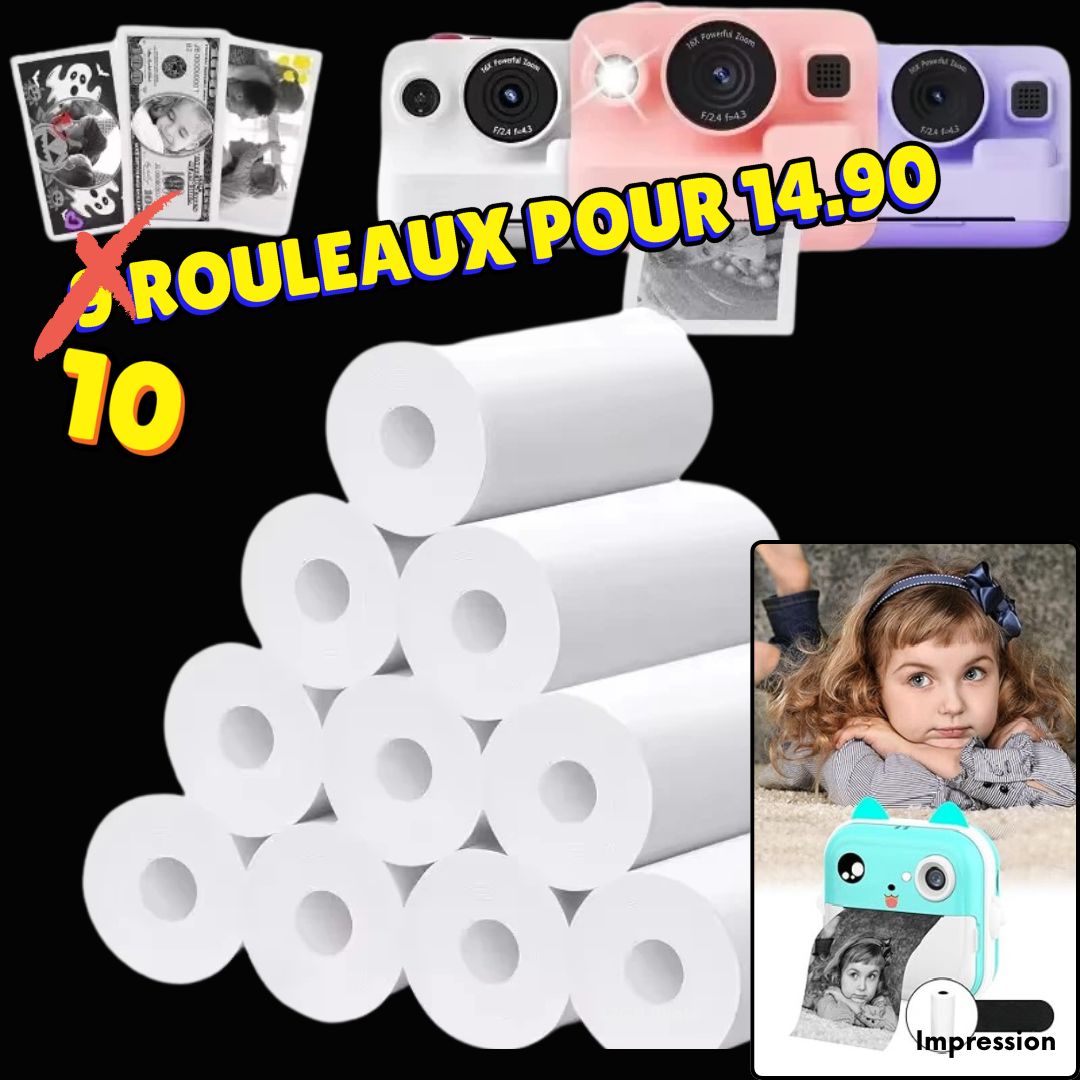 PAPIER D'IMPRESSION THERMIQUE| Recharge de Notre CAMÉRA-PRINT™
