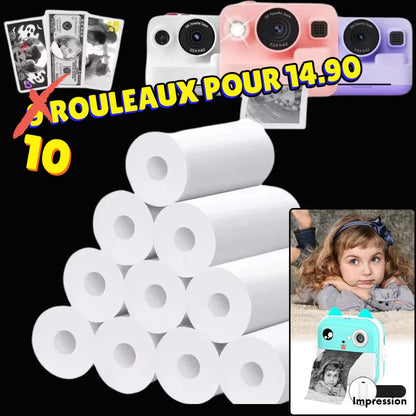 PAPIER D'IMPRESSION THERMIQUE| Recharge de Notre CAMÉRA-PRINT™