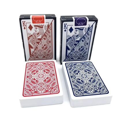 faites l'achat de 2 magnifique paquets de 52 cartesà jouer bleu et rouge plastifié 