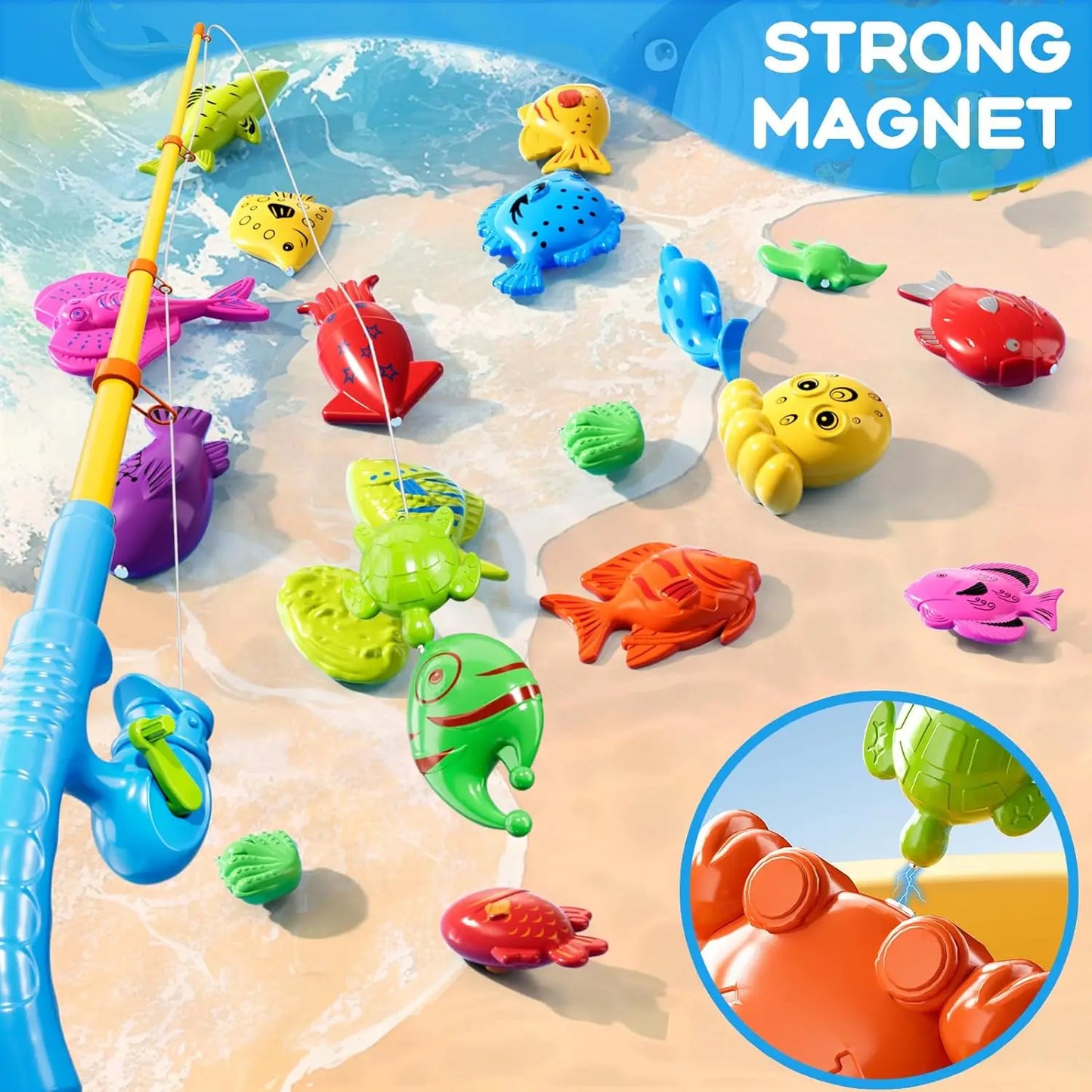 Ensemble de pêche magnétique 38 pièces