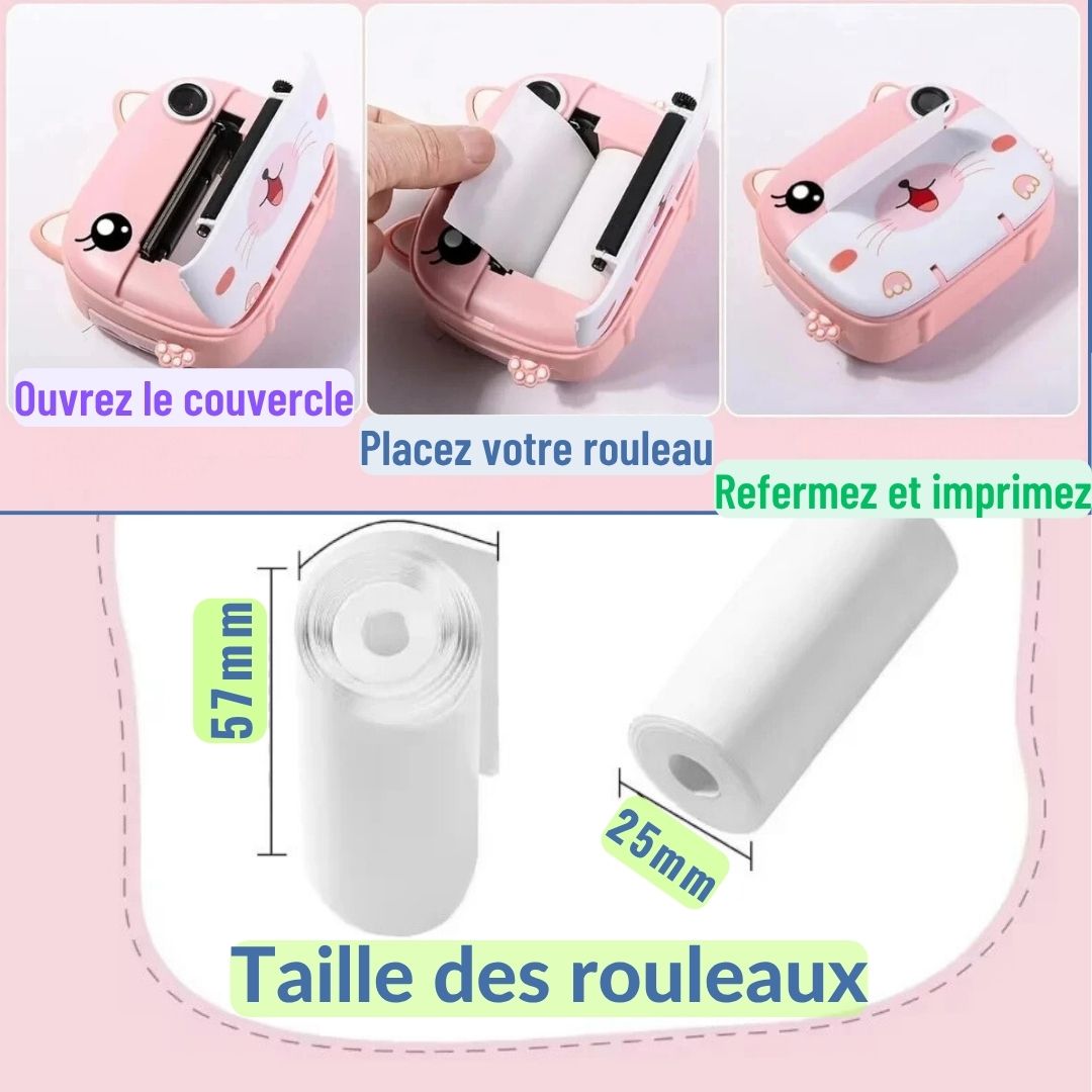PAPIER D'IMPRESSION THERMIQUE| Recharge de Notre CAMÉRA-PRINT™