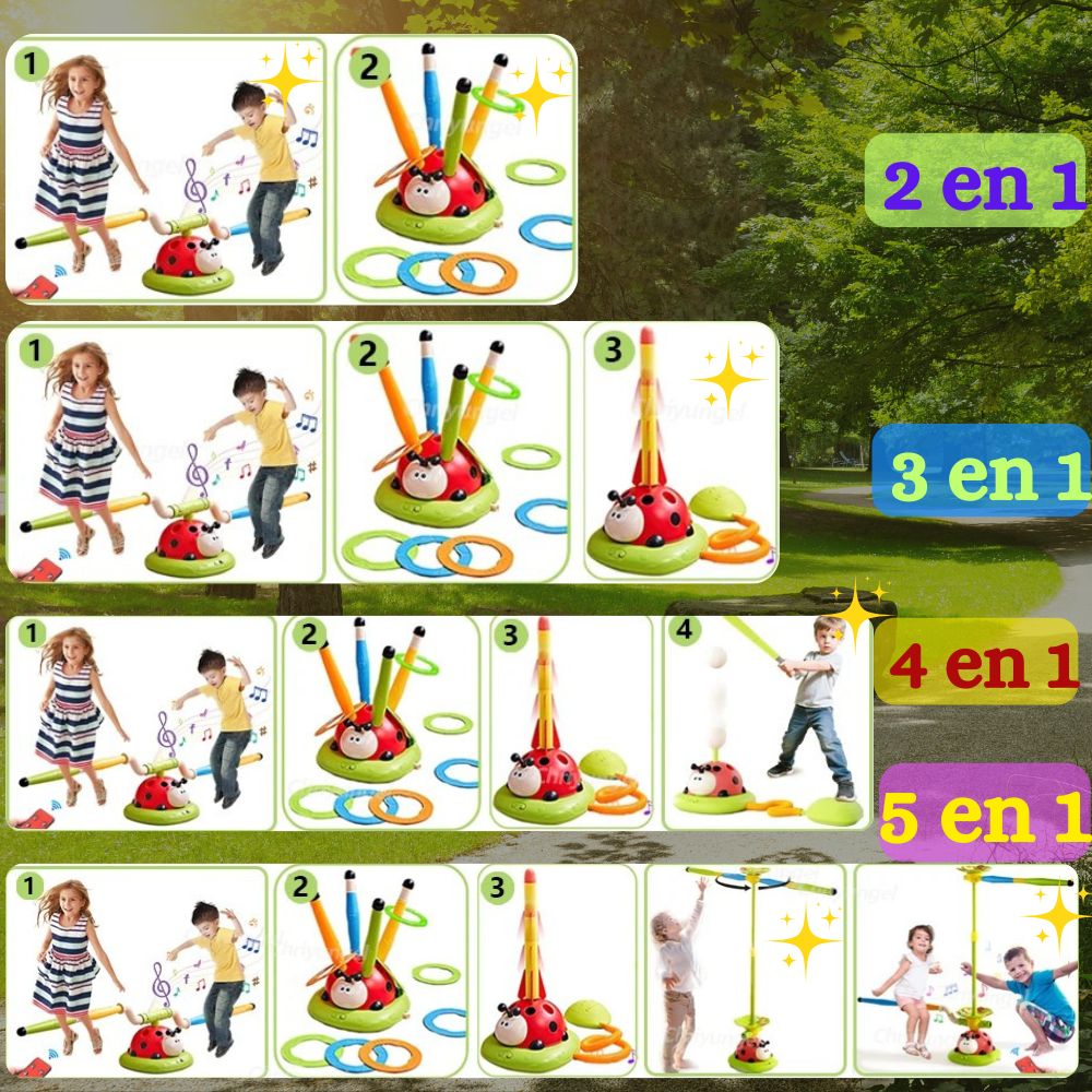 ACTIVITÉS ENFANTS | Jeu 5 en 1 Motricité Enfant - Jeux Extérieurs