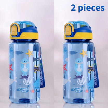 GOURDE ENFANT| Paille en sillicone, sans fuite le gourde POP™