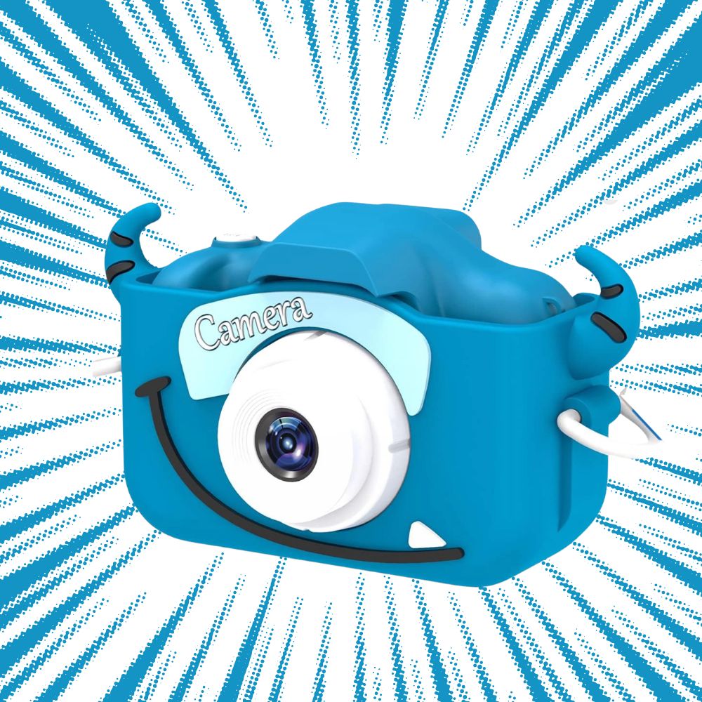 mini appareil photo enfant 3 ans monstre bleu
