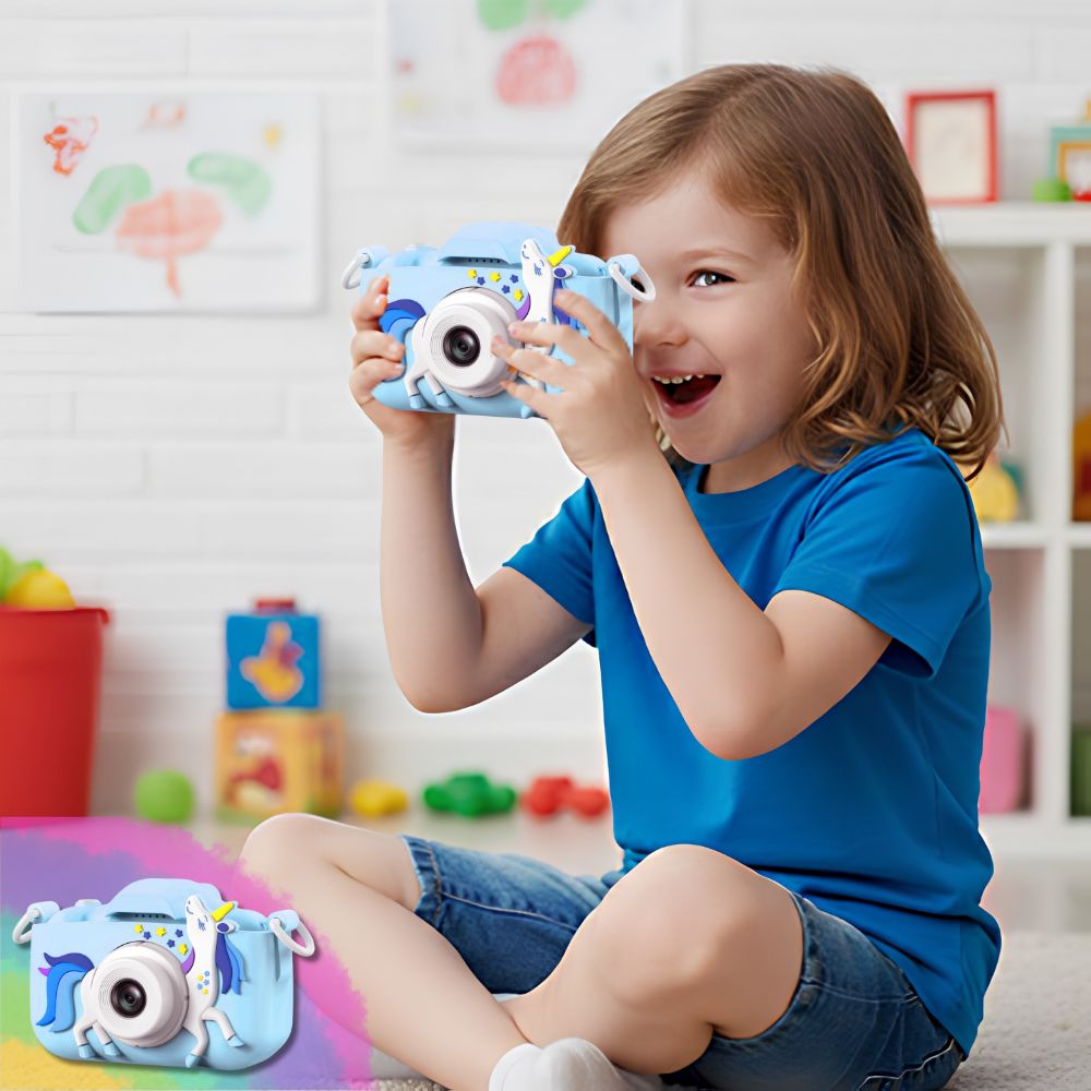 appareil photo enfant 3 ans mini pensé pour leurs petites mains,anti choc robuste, ludique