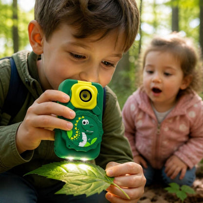 appareil photo et microscope enfant 2 en 1  vert avec une lampe de poche et plusieurs fonctions amusantes pour les 3 ans et plus