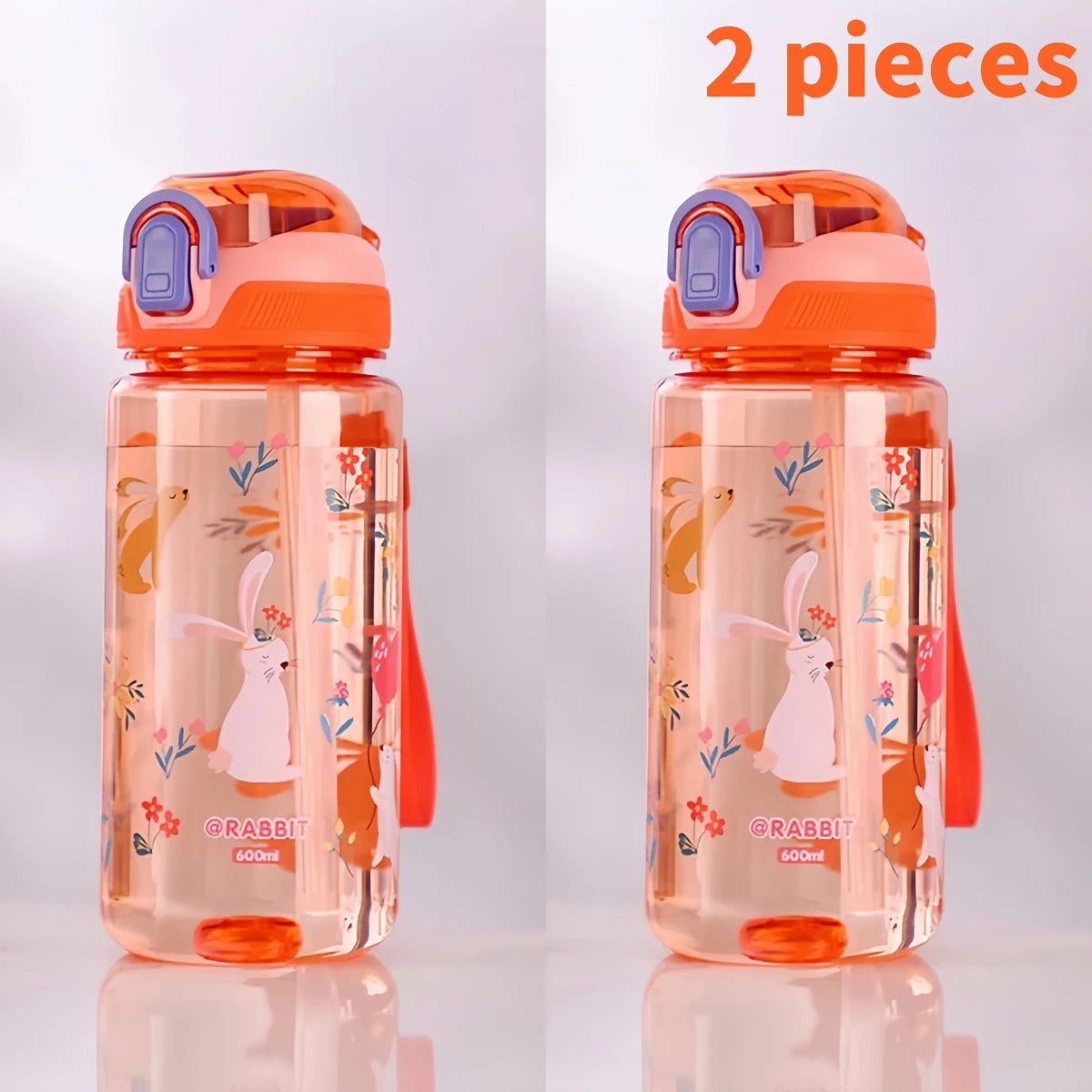 GOURDE ENFANT| Paille en sillicone, sans fuite le gourde POP™