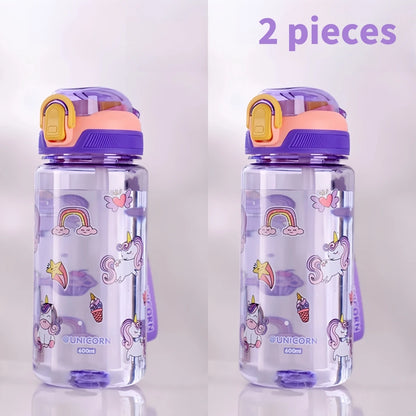 GOURDE ENFANT| Paille en sillicone, sans fuite le gourde POP™