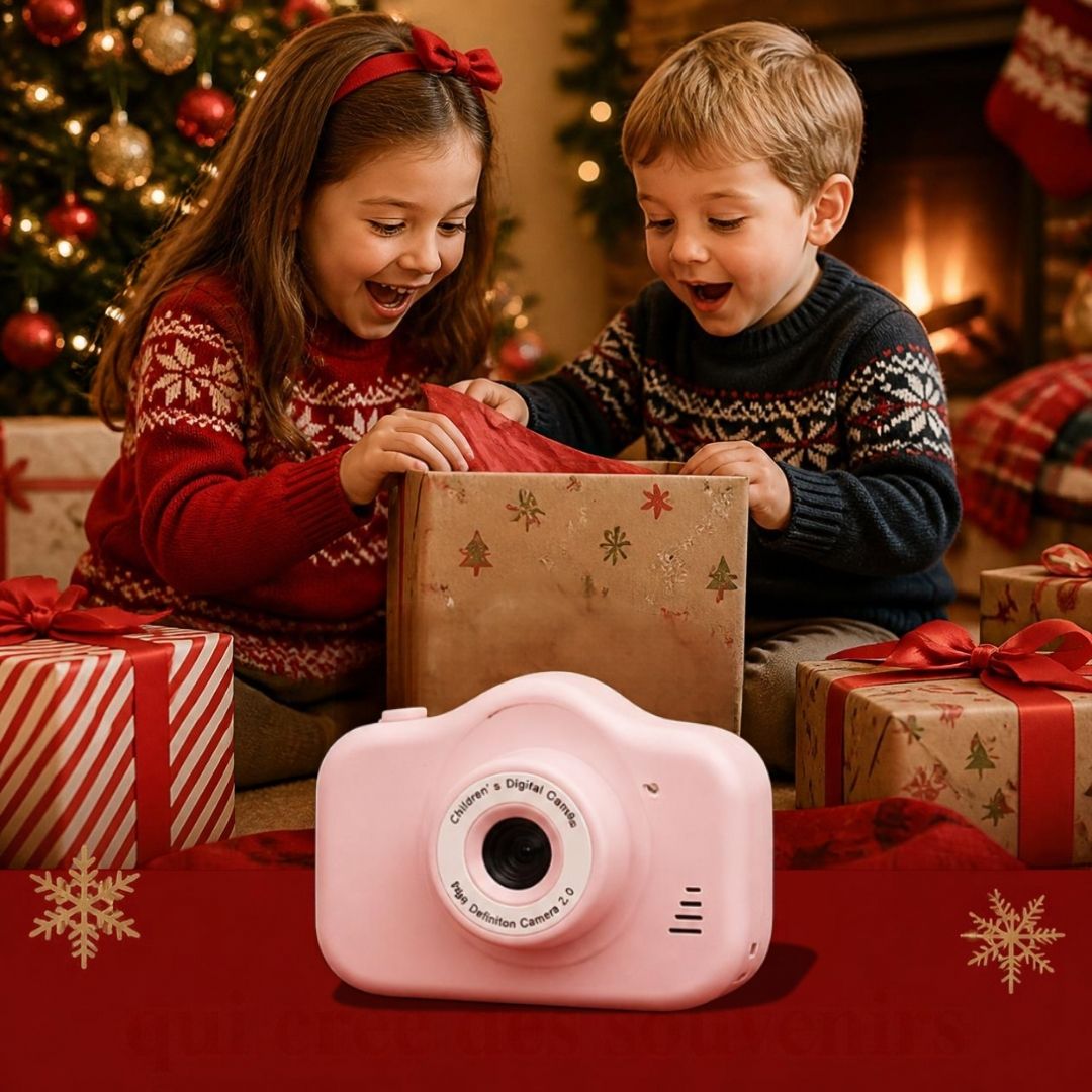 appareil photo enfant rose le cadeau rêvé des petits curieux