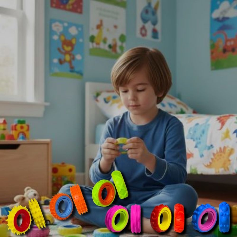 chaque bague anti stress est un trésor à observer et a analyser pour l enfant.