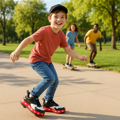 CHAUSSURES-À-ROULETTES-enfant-rollers-kids-sport-pour-tous-GARCON-FILLES