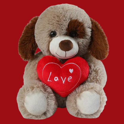 le magnifique chien en peluche à offrir pour cadeaux st-valentin et faire plaisir 