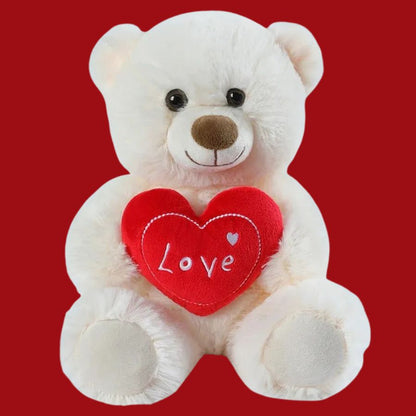 offrez le cadeaux st-valentin idéal le préféré soit le mignon ourson polaire tout blanc avec un coeur signé Amour pour faire plaisir